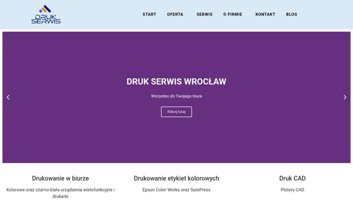 Posnetek zaslona druk-serwis.com.pl