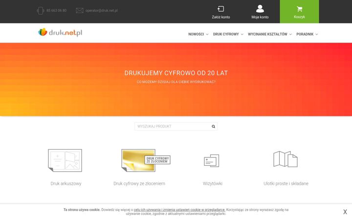 Posnetek zaslona druk.net.pl