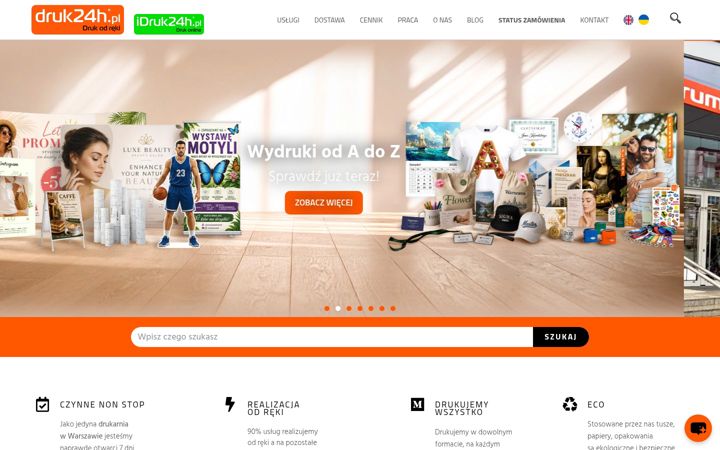 Posnetek zaslona druk24h.pl