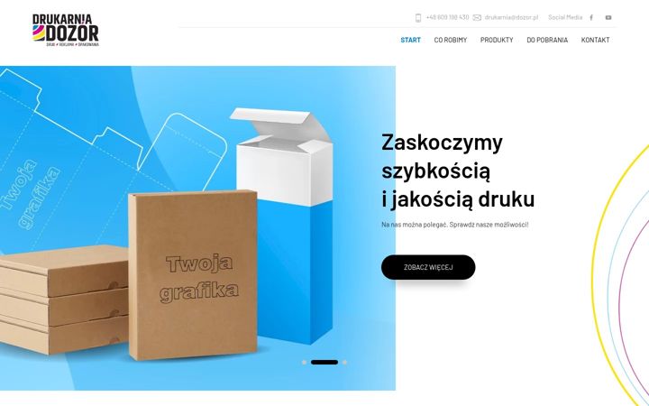 Posnetek zaslona drukarniadozor.pl