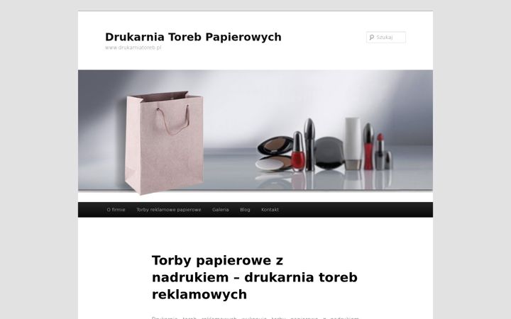 Kuvakaappaus sivustosta drukarniatoreb.pl