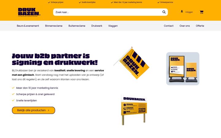 Screenshot di drukbazen.nl