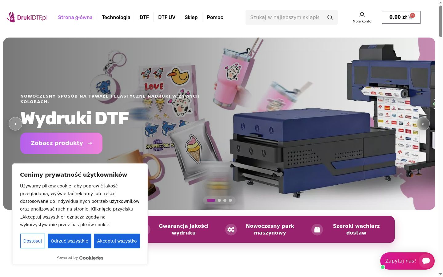 Captura de ecrã do banner de consentimento apresentado antes de qualquer interação