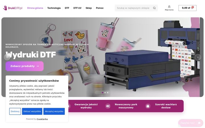 Kuvakaappaus sivustosta drukidtf.pl
