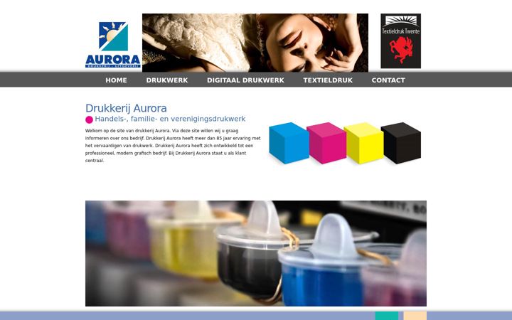 Screenshot di drukkerij-aurora.nl