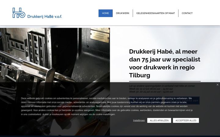Screenshot di drukkerijhabe.nl