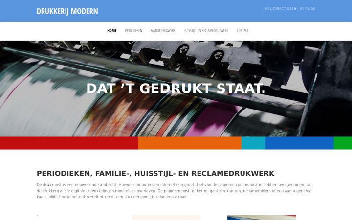 Screenshot di drukkerijmodern.nl