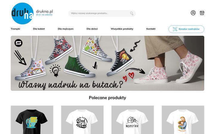 Kuvakaappaus sivustosta drukna.pl