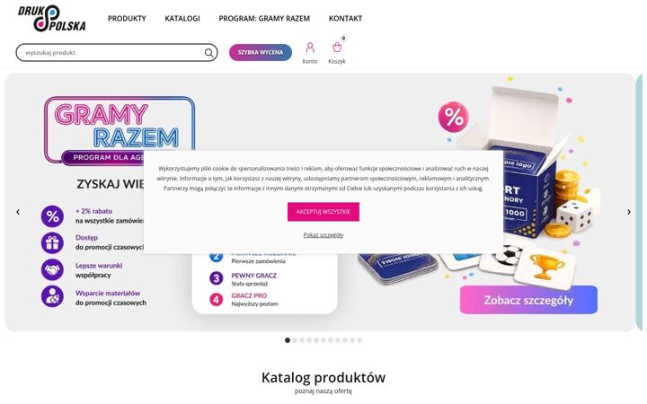 Kuvakaappaus sivustosta drukpolska.pl