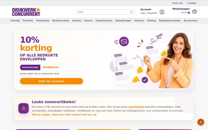 Screenshot di drukwerkconcurrent.nl