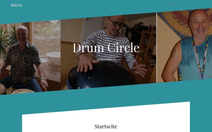 Screenshot of drum-circle.net