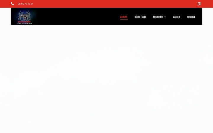 Screenshot van drumaxschool.fr