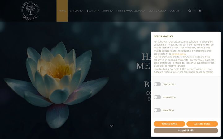 Screenshot di drumayoga.it