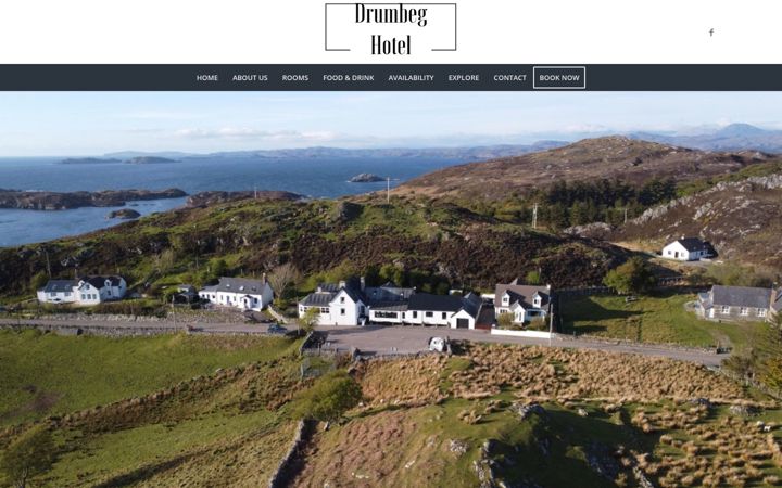 Skærmbillede af drumbeghotel.co.uk