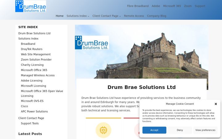 Screenshot of drumbrae.net