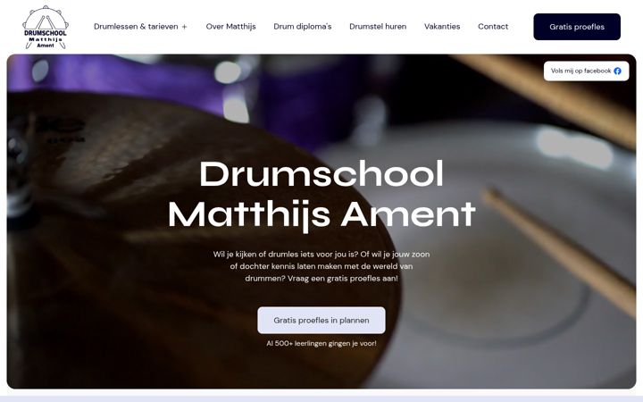 Screenshot of drumles.com
