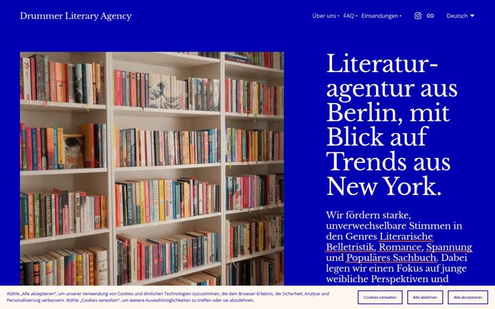 Screenshot of drummer-agency.com