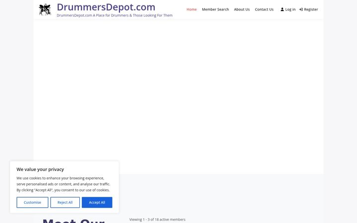 Screenshot of drummersdepot.com
