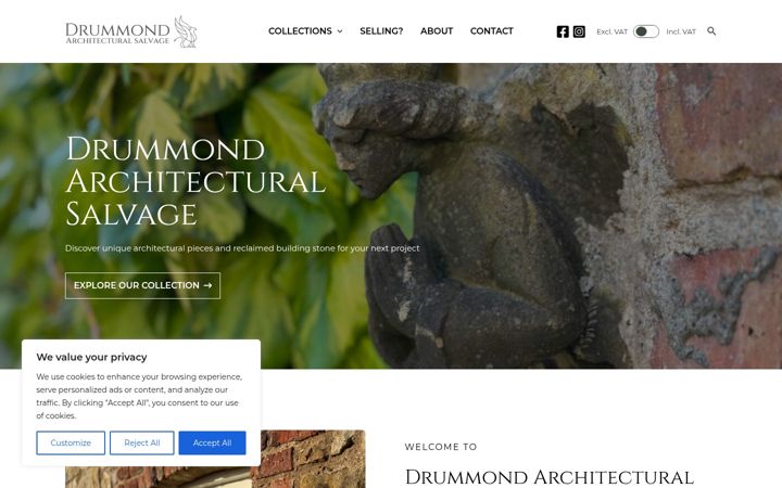 Screenshot of drummondni.com