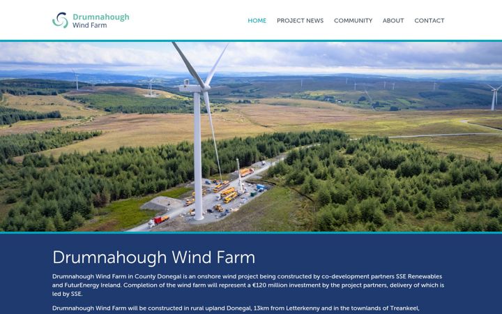 Screenshot of drumnahough.com