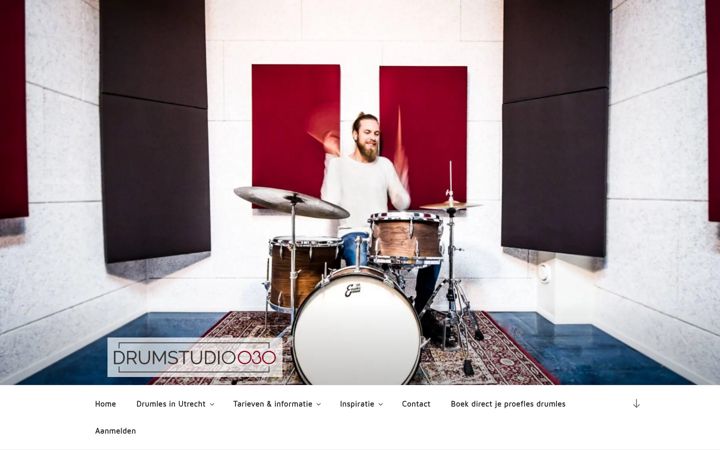 Screenshot di drumstudio030.nl