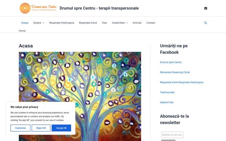 Screenshot of drumulsprecentru.ro