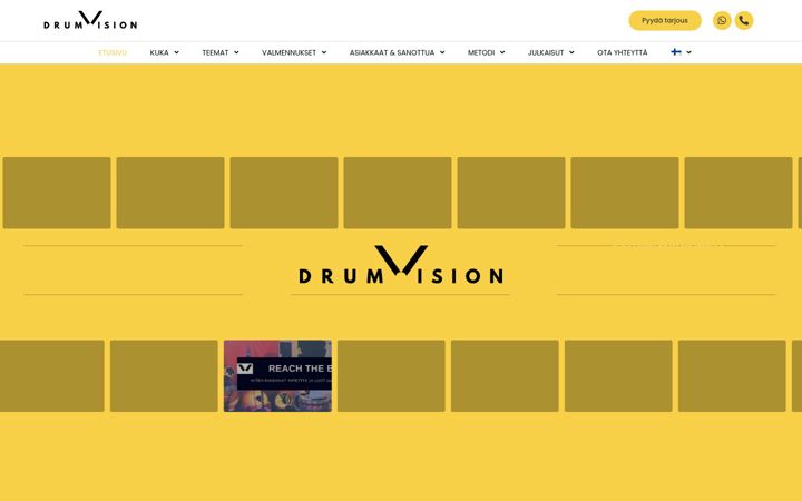 Screenshot di drumvision.fi