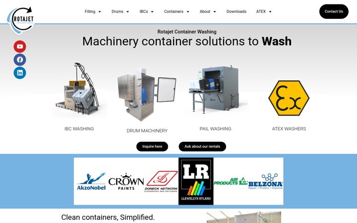 Screenshot of drumwashing.com