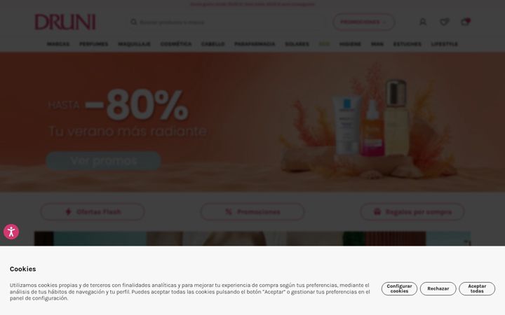 Posnetek zaslona druni.es