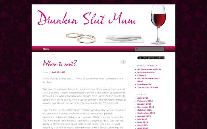 Screenshot van drunkenslutmum.co.uk
