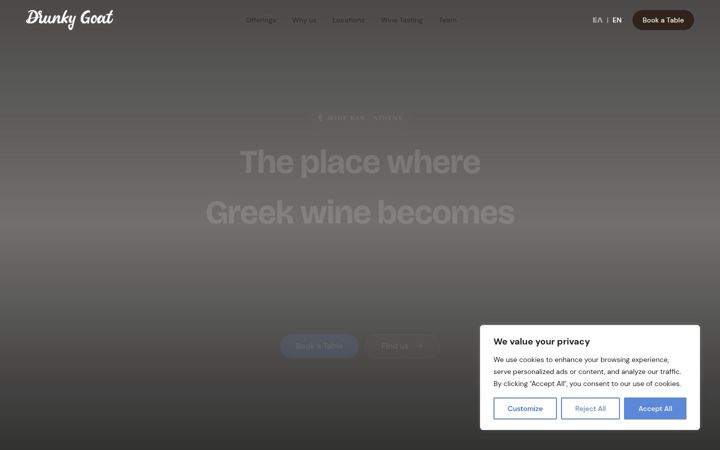 Screenshot of drunkygoat.com