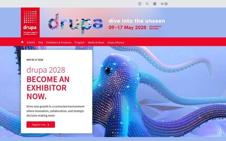 Ekraanipilt saidist drupa-expo.ru