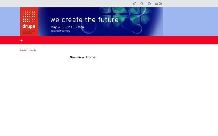 Screenshot of drupa.fr