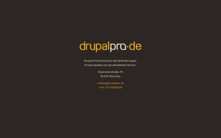Screenshot of drupalpro.de