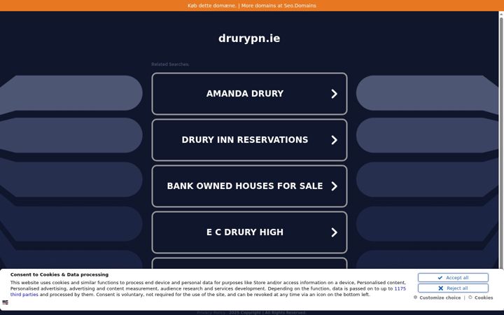 Snímek obrazovky drurypn.ie