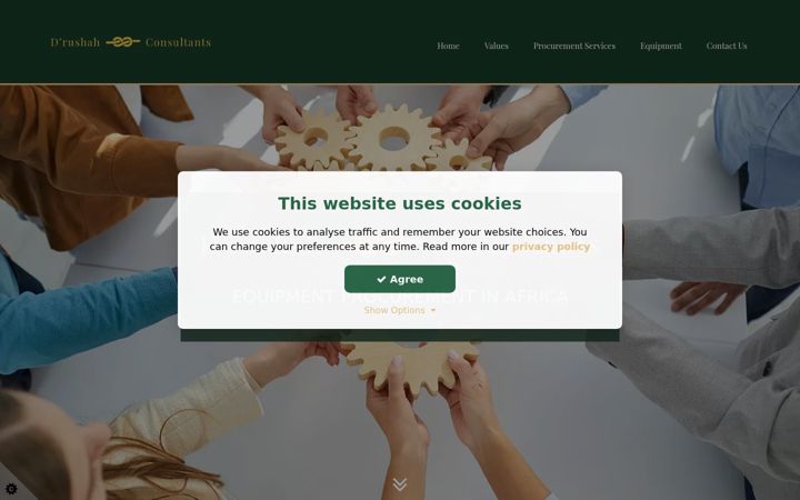 Screenshot van drushahconsultants.co.uk