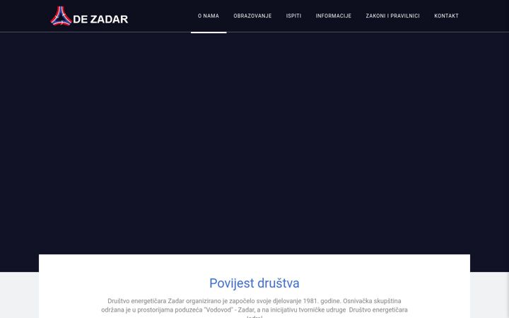 Screenshot of drustvo-energeticara-zadar.hr