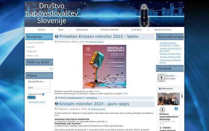 Snímek obrazovky drustvo-napovedovalcev.si