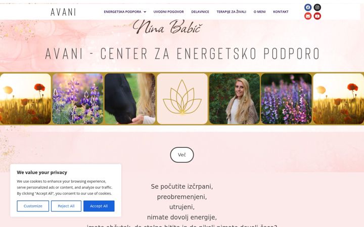 Snímek obrazovky drustvoelina.si