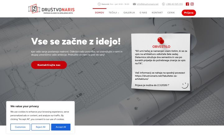 Screenshot of drustvonaris.net