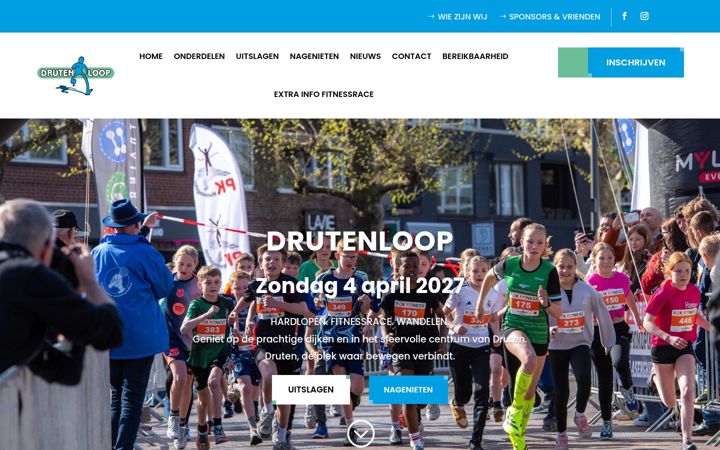 Screenshot di drutenloop.nl