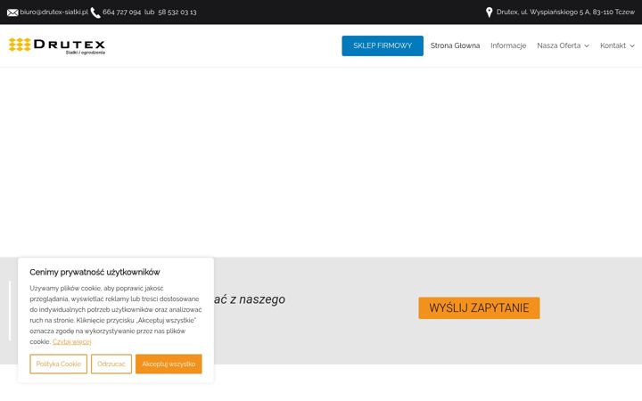 Posnetek zaslona drutex-siatki.pl