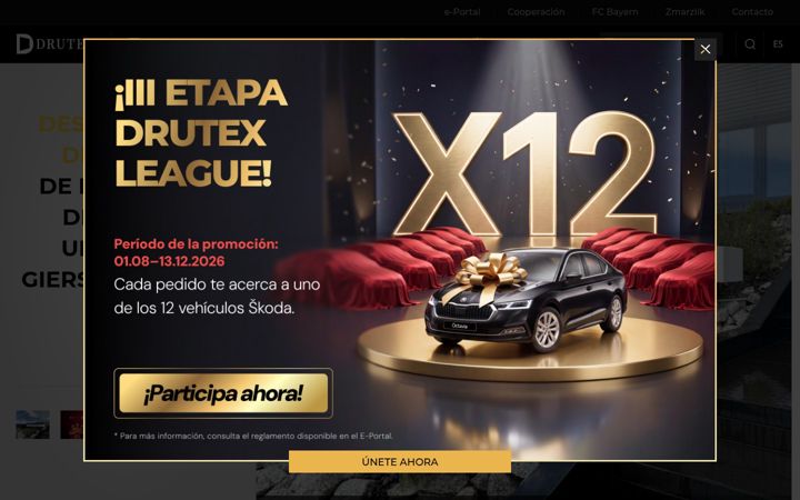 Zrzut ekranu drutex.es