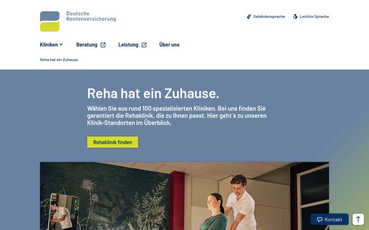 Screenshot of drv-reha.de