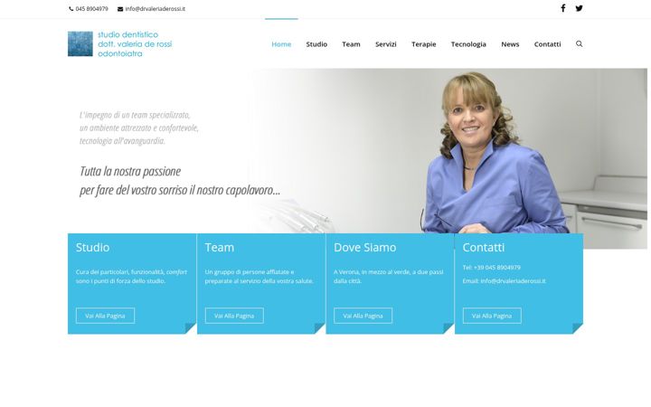 Screenshot of drvaleriaderossi.com