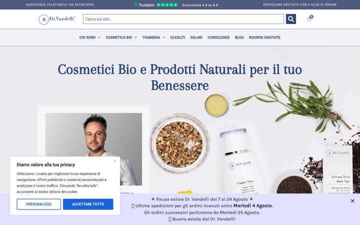 Screenshot di drvandelli.it