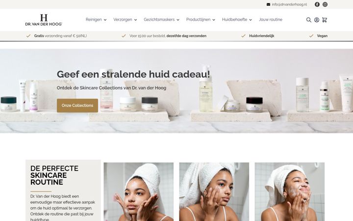 Screenshot di drvanderhoog.nl