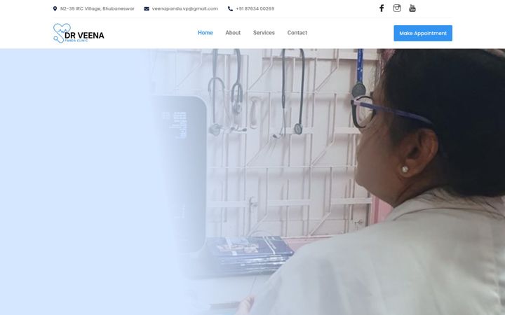 Screenshot of drveenapandaclinic.com