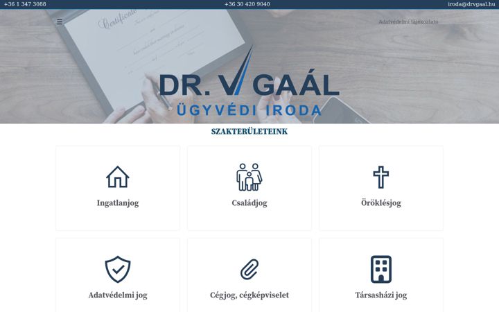 Screenshot di drvgaal.hu