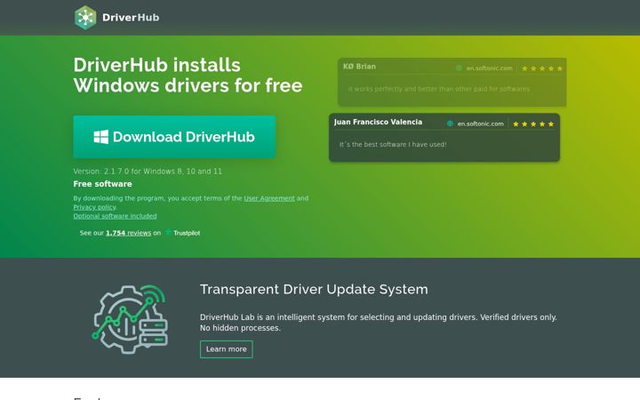 Screenshot of drvhub.net